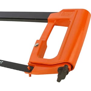 Black+Decker 300 mm / 12 inch Metal Hacksaw Frame, BDHT20344