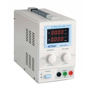Metravi 0 - 30V / 0 - 2A DC Regulated Power Supply (Single Output), RPS-3002