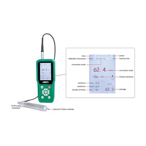 Insize -10°C ~ 40°C Ultrasonic Hardness Tester with Bluetooth Printer, 9646-301