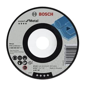 Bosch 180 x 6.6 x 22.23 mm Grinding Discs Expert for Metal (Pack of 25 Pcs), 2 608 602 375