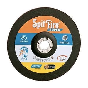 Norton Spitfire Foundry - Cast Iron 230 x 7 x 22.23 mm Depressed Centre Wheel (Pack Of 20 Pcs), DSF19