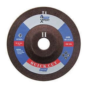 Norton Xpert Quick Cut 100 x 6 x 16 mm Depressed Centre Wheel (Pack Of 100 Pcs), DX55