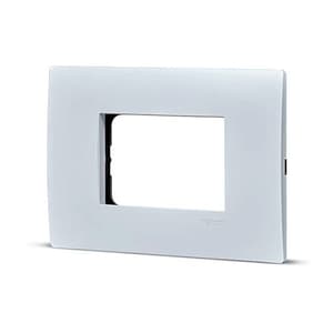 Schneider Electric Opale 3 M Universal Grid & 3 Module Cover Frame - White (Pack of 10 Pcs), X0733WH