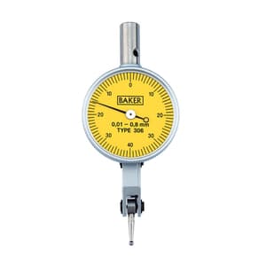 Baker 0.8 mm Lever Type Dial Gauge (Model 38), 306AP