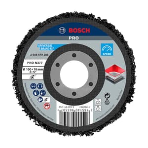 Bosch 100 mm / 4 inch  Pro N377 Multi Material Cleaning Disc (Pack of 5 Pcs), 2 608 619 286
