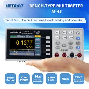Metravi 5 Digit / 55000 Counts Bench-type Digital Multimeter, M-45