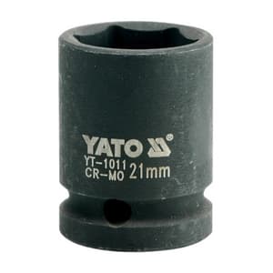 Yato 21 mm, 1/2 Inch Square Drive Hexagonal Impact Sockets, YT-1011