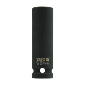 Yato 15 mm, 1/2 Inch Square Drive Hexagonal Deep Impact Sockets, YT-1035