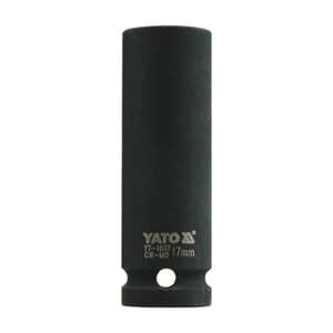 Yato 17 mm, 1/2 Inch Square Drive Hexagonal Deep Impact Sockets, YT-1037