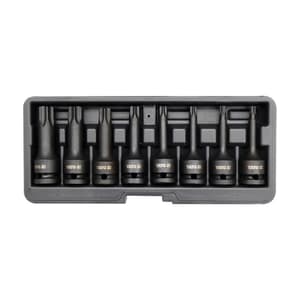 Yato 8 Pcs Torx Impact Bit Socket Set (1/2 inch Sq. Drive), YT-1065