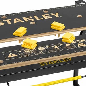 Stanley 2 In 1 Premium Folding Workbench & Vice With 250 Kg Load Capacity (Vertical Clamping), STST83800-1