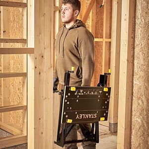 Stanley 2 In 1 Premium Folding Workbench & Vice With 250 Kg Load Capacity (Vertical Clamping), STST83800-1