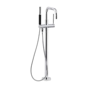 Kohler Purist Free-Standing Bath Filler In Polished Chrome Finish, K-10129T-C4-CP