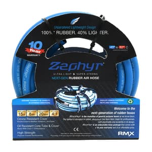 Zephyr 15 Mtr / 8 mm Next-Gen General Purpose Rubber Air Hose, ZA0815