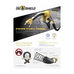 OilShield 30 Mtr / 25 mm Oil Dispensing & Fuel Transfer Hose, OD2530