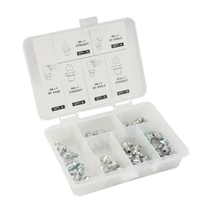 Groz 44 Pcs Metric Grease Fitting Set, STGFT-M44