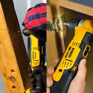 Dewalt 18V / 10mm XR Li-ion Cordless Right Angle Drill Driver 1x1.5 Ah Battery Included, DCD740C1-QW