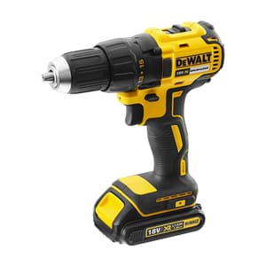 Dewalt 18V / 13mm XR Lithium-Ion Cordless Hammer Drill Machine Driver with Brushless Motor & 2x1.5 Ah Batteries Included, DCD777S2T-QW
