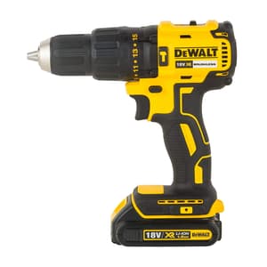 Dewalt 18V / 13mm Brushless Li-ion Cordless Hammer Drill Machine Driver with 2x1.5 Ah Batteries Included, DCD778S2T-QW