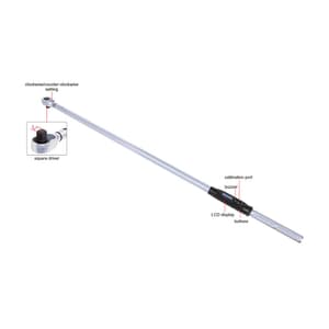 Insize 170 - 850 nm Digital Torque Wrench (3/4 Inch Sq. Drive), IST-W850A