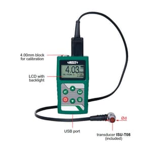 Insize 0.8 - 300 mm Ultrasonic Thickness Gauge, ISU-250C