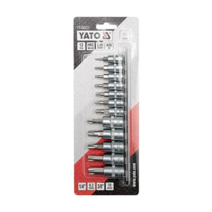 Yato 12 Pcs Torx Bit Sockets Set, YT-04331