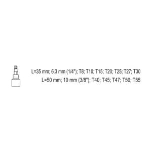Yato 12 Pcs Torx Bit Sockets Set, YT-04332