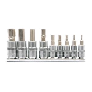 Yato 9 Pcs Hex Bit Sockets Set, YT-04401