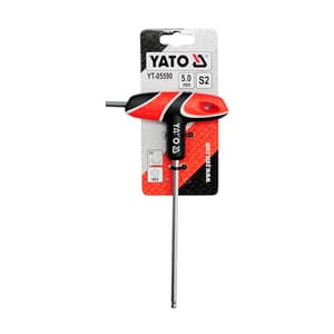 Yato 5 mm T-Handle Hex Key With Ball, YT-05590