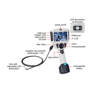 Insize 360° High-Definition Swivel Videoscope (Cordless), ISV-MS726