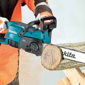 Makita 18V LXT BL 35 cm (14") Cordless Chain Saw with Rapid Charger & 1 Pcs 5.0Ah Battery, DUC357RT