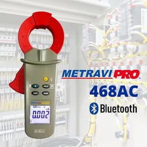 Metravi 6000 Count / 40 mm Digital TRMS AC Leakage Current Clamp Meter, Pro 468AC