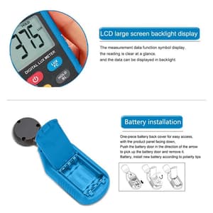 Metravi 0 - 200000 Digital Lux Meter (Measures In Lux & In Foot Candle), 1300