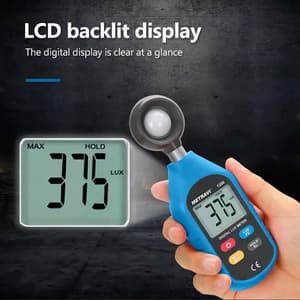 Metravi 0 - 200000 Digital Lux Meter (Measures In Lux & In Foot Candle), 1300
