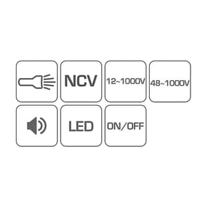 Hogert 12 - 1000V Non-Contact Induction Voltage Tester, HT1E630