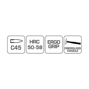 Hogert 450 Gms Carpenter’s Hammer With Fiberglass Handle, HT3B034