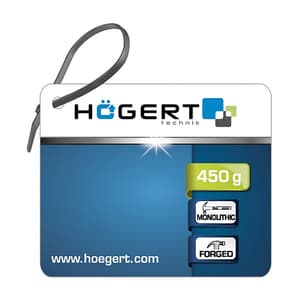Hogert 450 Gms Solid Carpenter’s Hammer With Fiberglass Handle, HT3B035