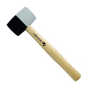 Hogert 450 Gms Rubber Mallet With Wooden Handle, HT3B044