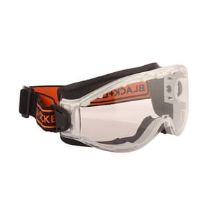Black+Decker Chemical Splash Safety Goggle With Adjustable Elastic Head Band, BXPE0532IN