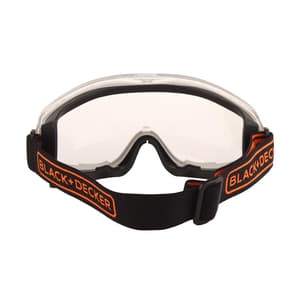 Black+Decker Chemical Splash Safety Goggle With Adjustable Elastic Head Band, BXPE0532IN