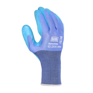 Black+Decker Blue Supported Hand Gloves, BXPG0320IN
