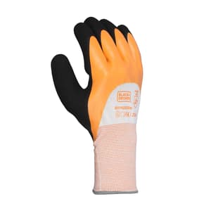 Black+Decker Orange Supported Hand Gloves (Large), BXPG0335IN