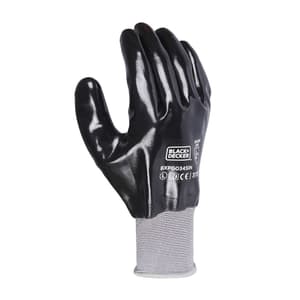 Black+Decker Black Supported Hand Gloves, BXPG0345IN