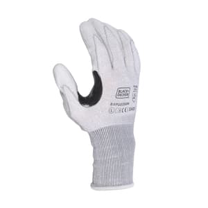 Black+Decker Grey Supported Hand Gloves, BXPG0350IN