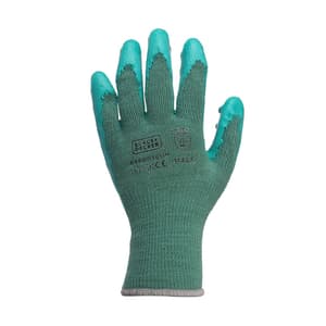 Black+Decker Green Supported Hand Gloves (Large), BXPG0365IN