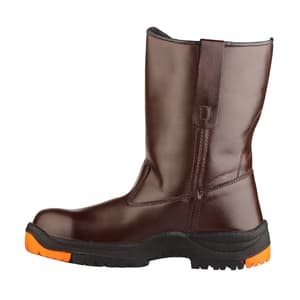 Black+Decker High Ankle Leather Safety Shoe - Composite Toe (Brown), BXWB0171IN