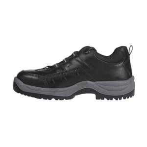 Black+Decker Lace Up Leather Safety Shoe - Steel Toe (Black), BXWB0112IN