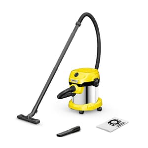 Karcher 15 Litre / 1000W WD2 Plus S V-15/4/18 Wet & Dry Vacuum Cleaner (Stainless Steel), 1.628-050.0