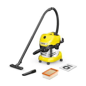 Karcher 20 Litre / 1000W WD4 S V-20/5/22 Wet & Dry Vacuum Cleaner (Stainless Steel), 1.628-250.0