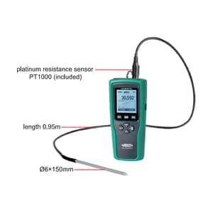Insize Single Channel High Precision Platinum Resistance Thermometer, 0328-PT41